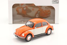 VW Käfer 1303 S 1972-1975 orange / weiss     1:18 von Solido